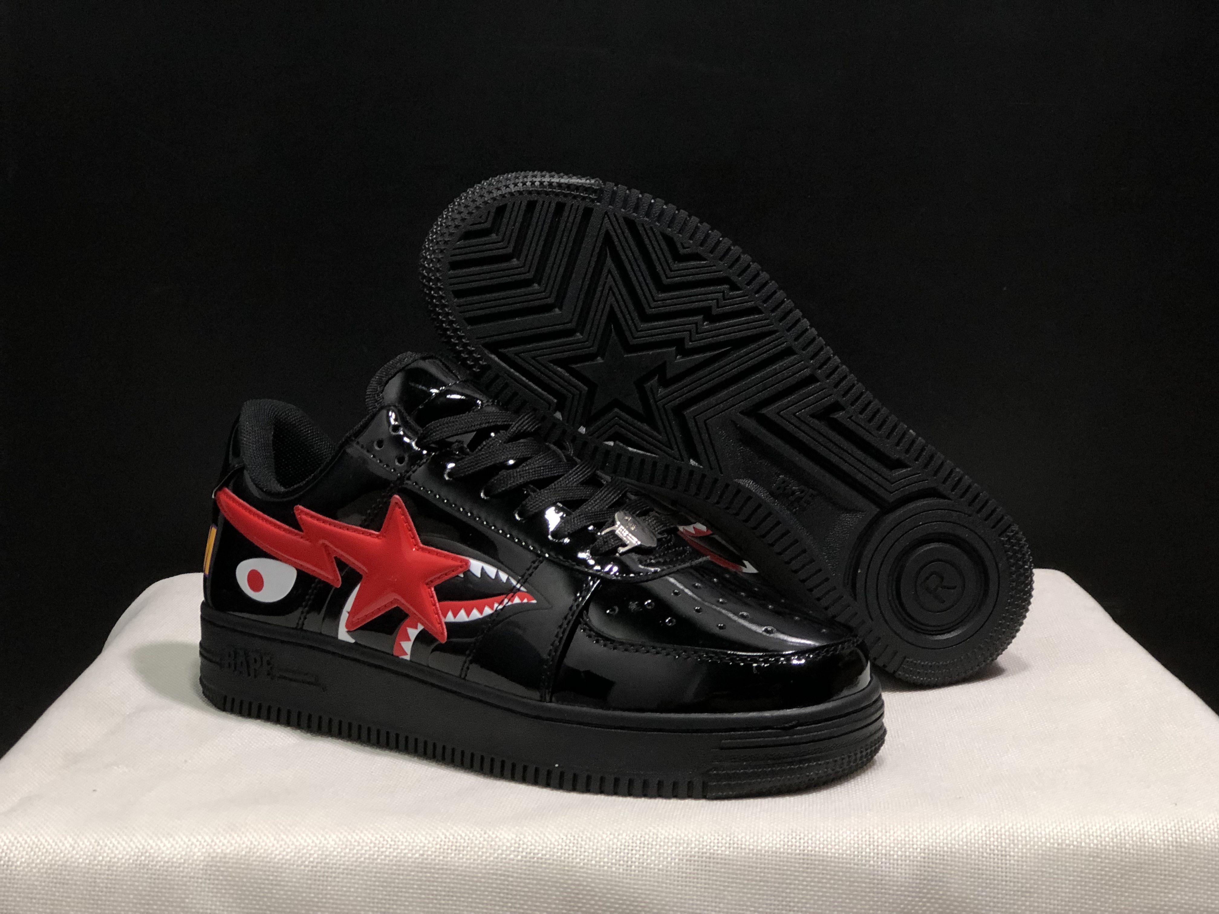 bape sta - Negro Rojo