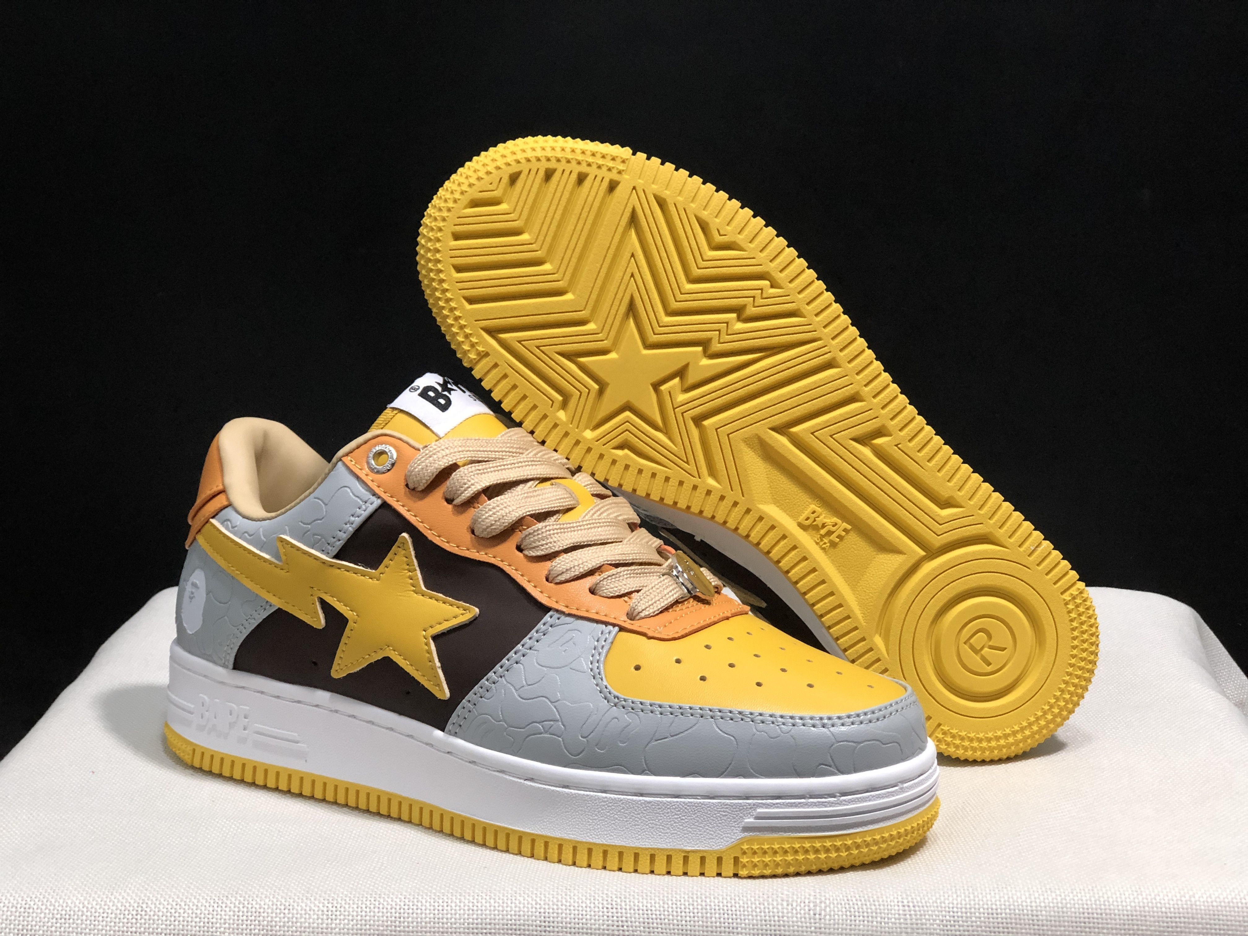 bape sta - Gris Naranjo Amarillo