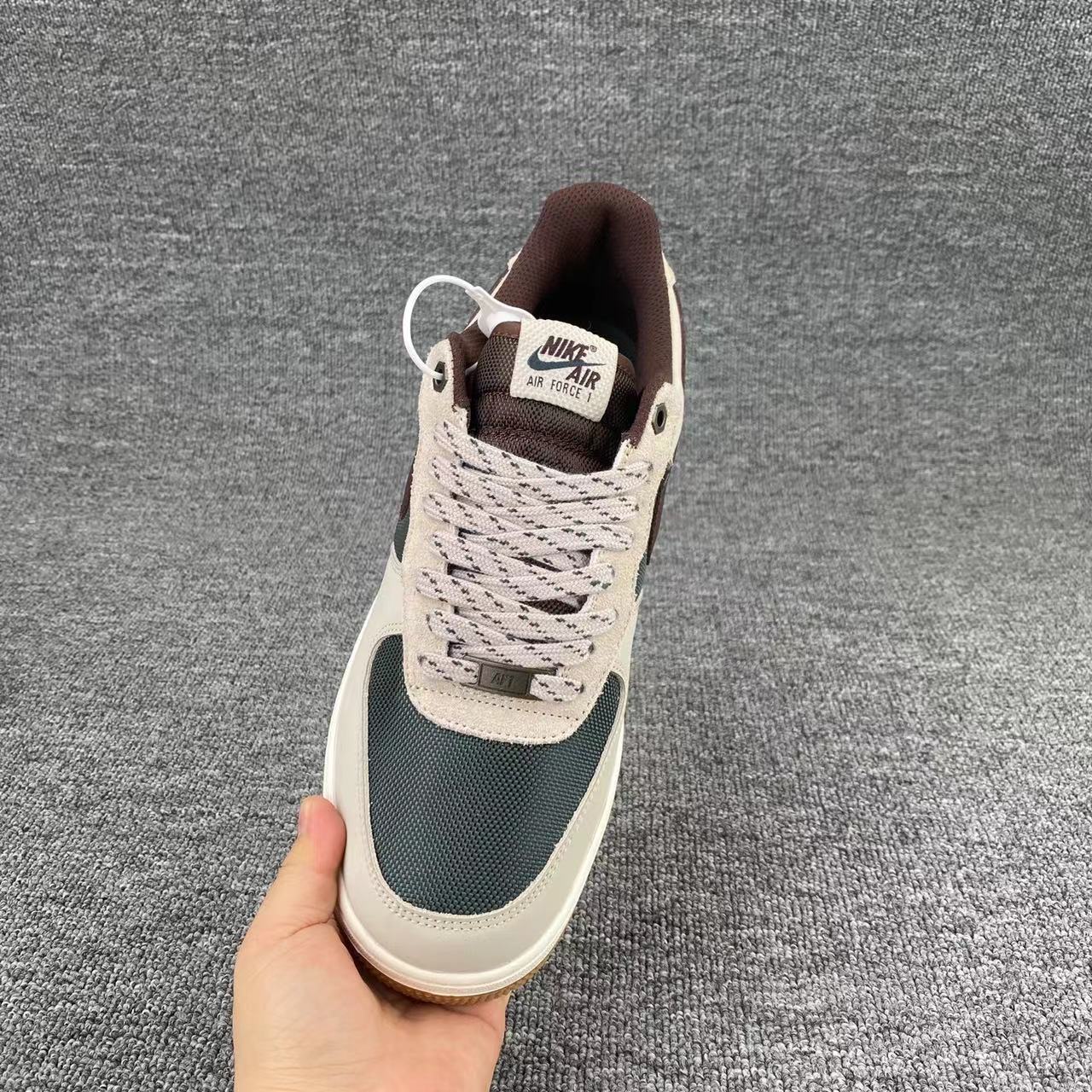 nike air force 1 - Gris Cafe Verde