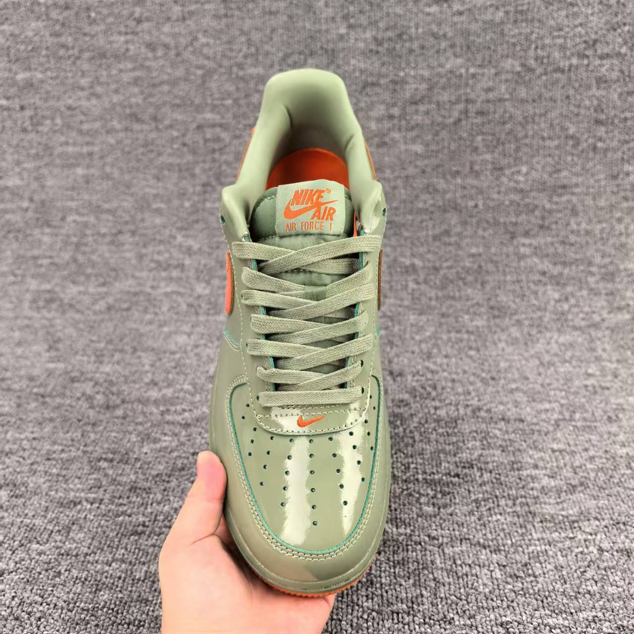 nike air force 1 - Verde Naranjo
