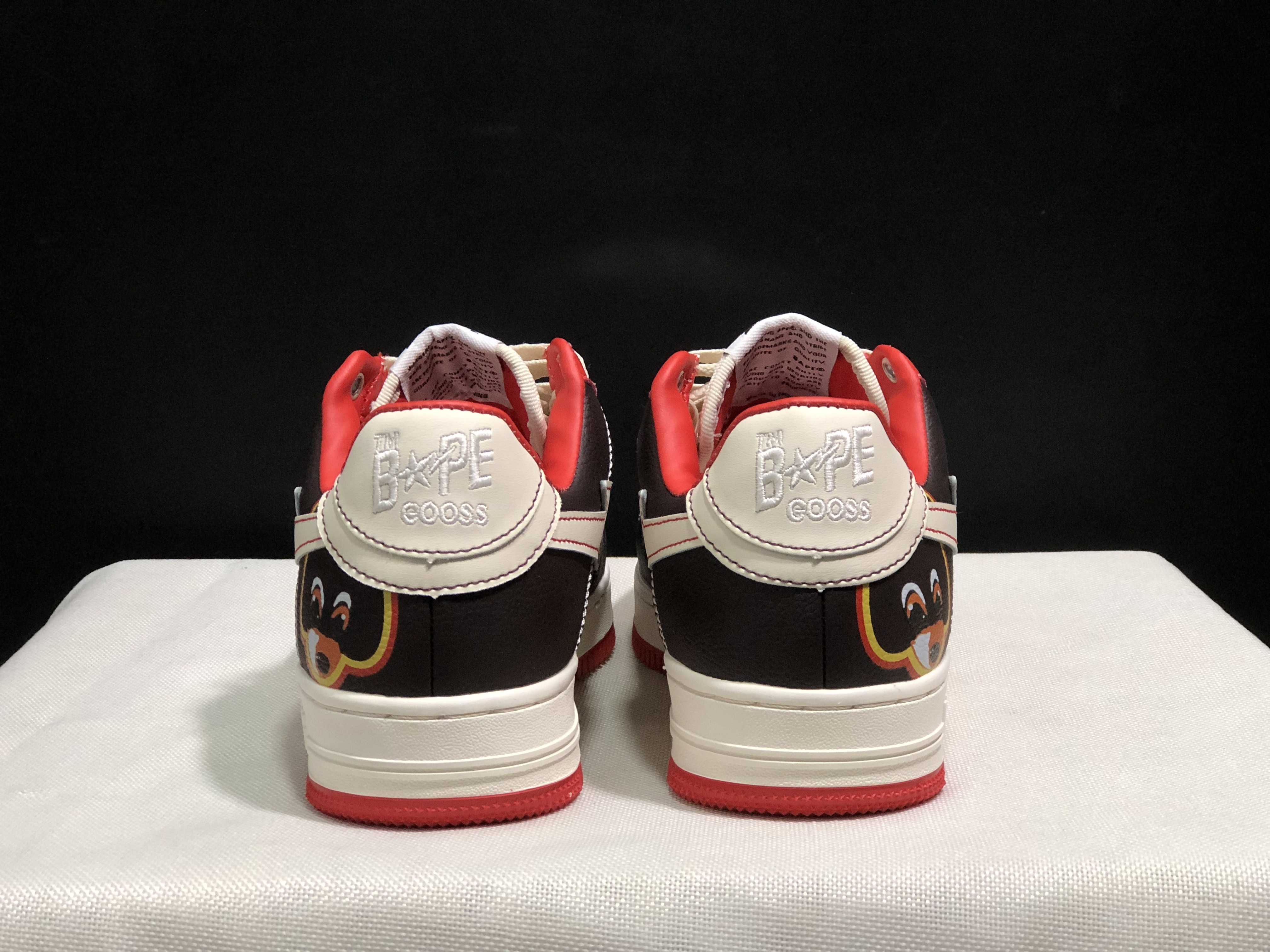 bape sta - Blanco Rojo Negro