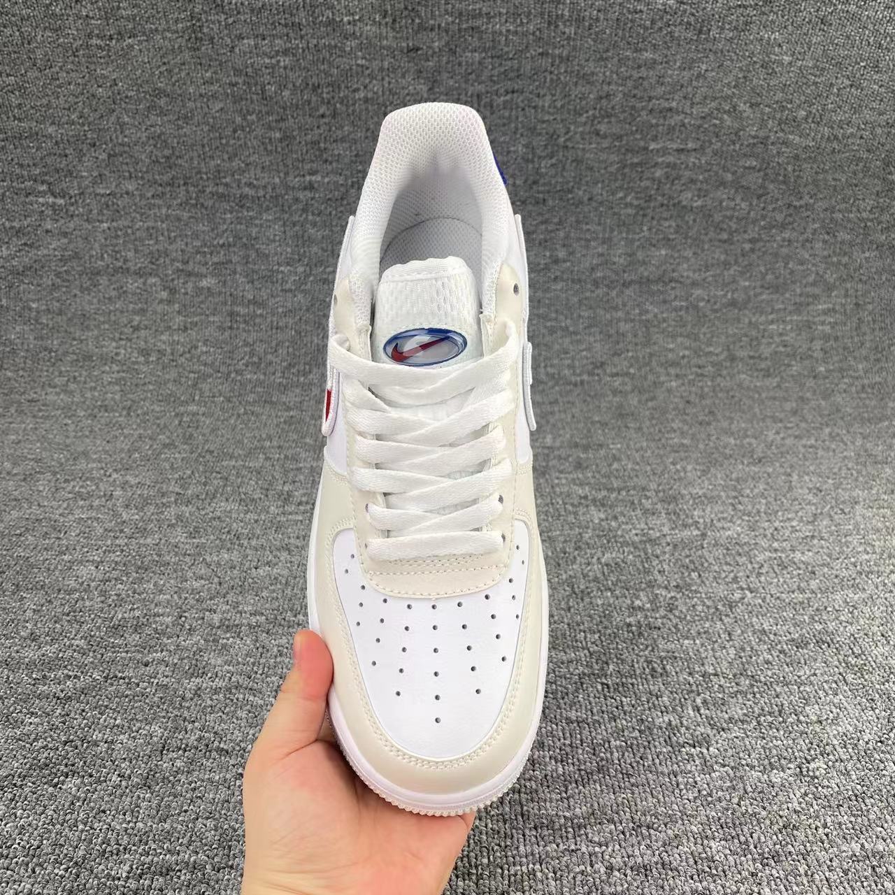 nike air force 1 - Blanco Rojo Azul
