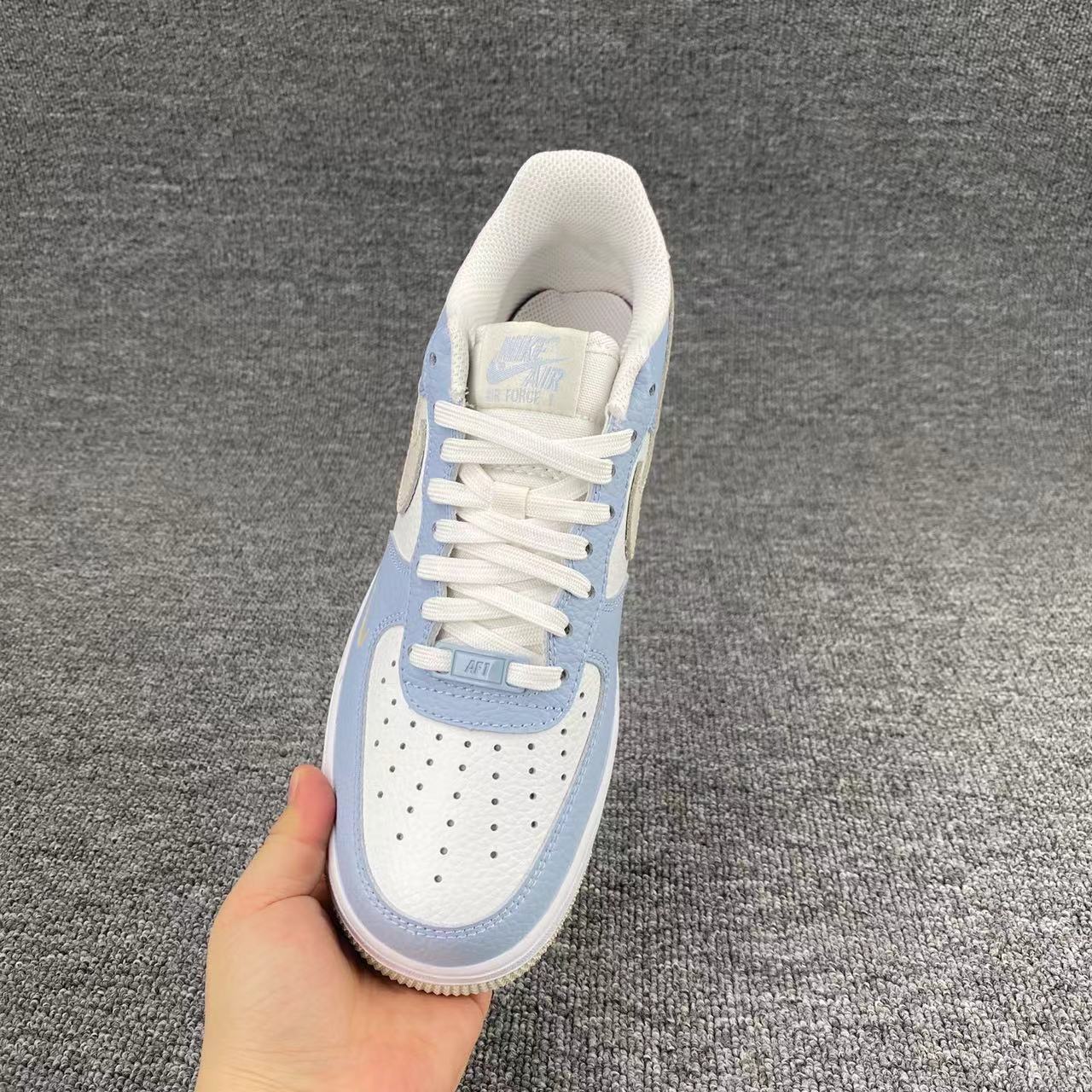 nike air force 1 - Celeste Gris Blanco