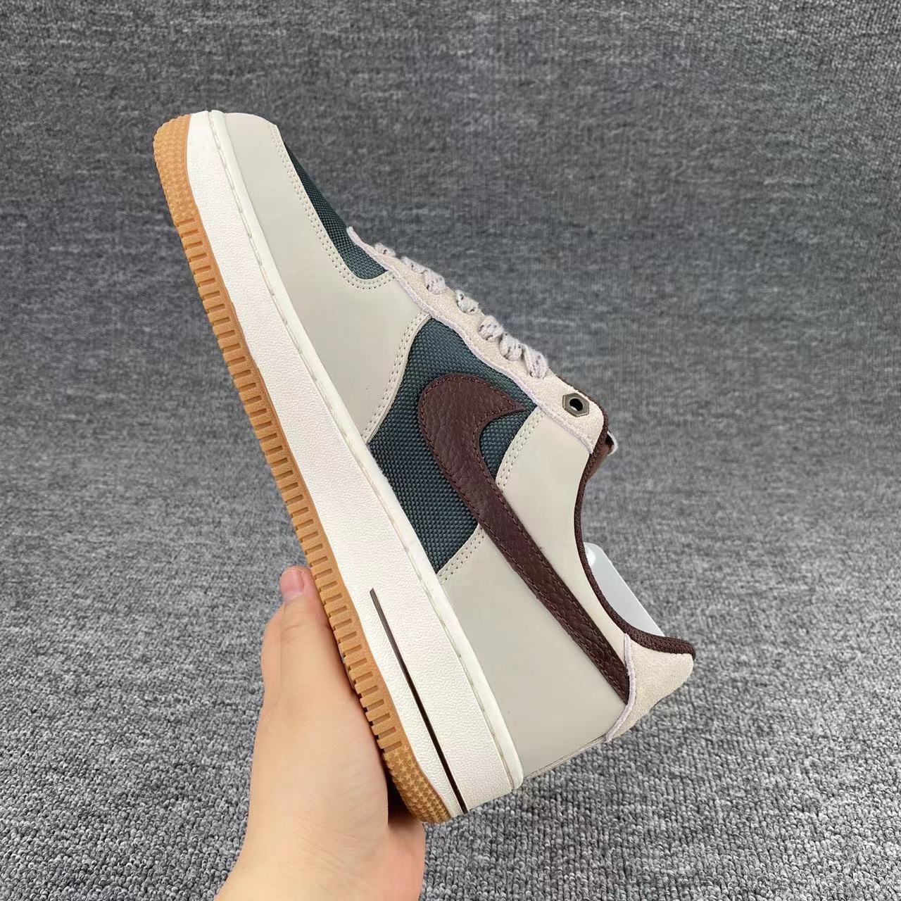 nike air force 1 - Gris Cafe Verde