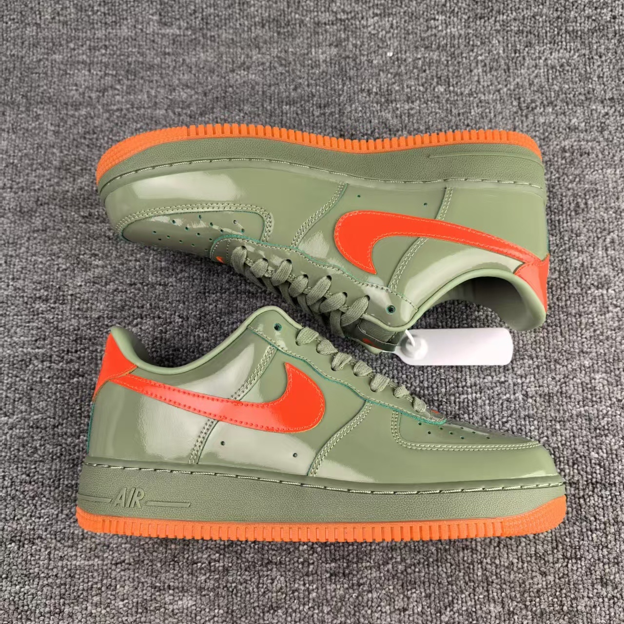 nike air force 1 - Verde Naranjo