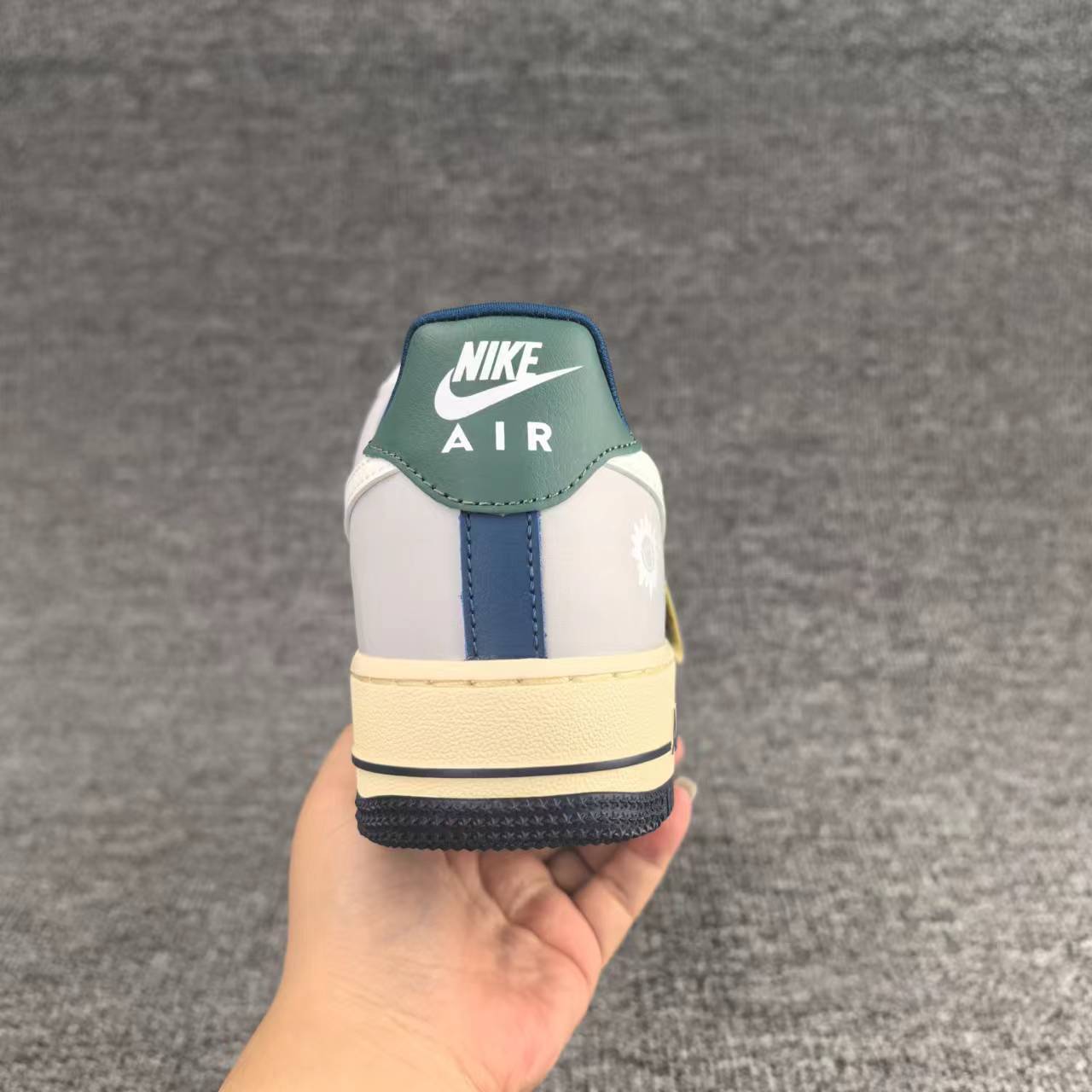 nike air force 1 - Gris Blanco