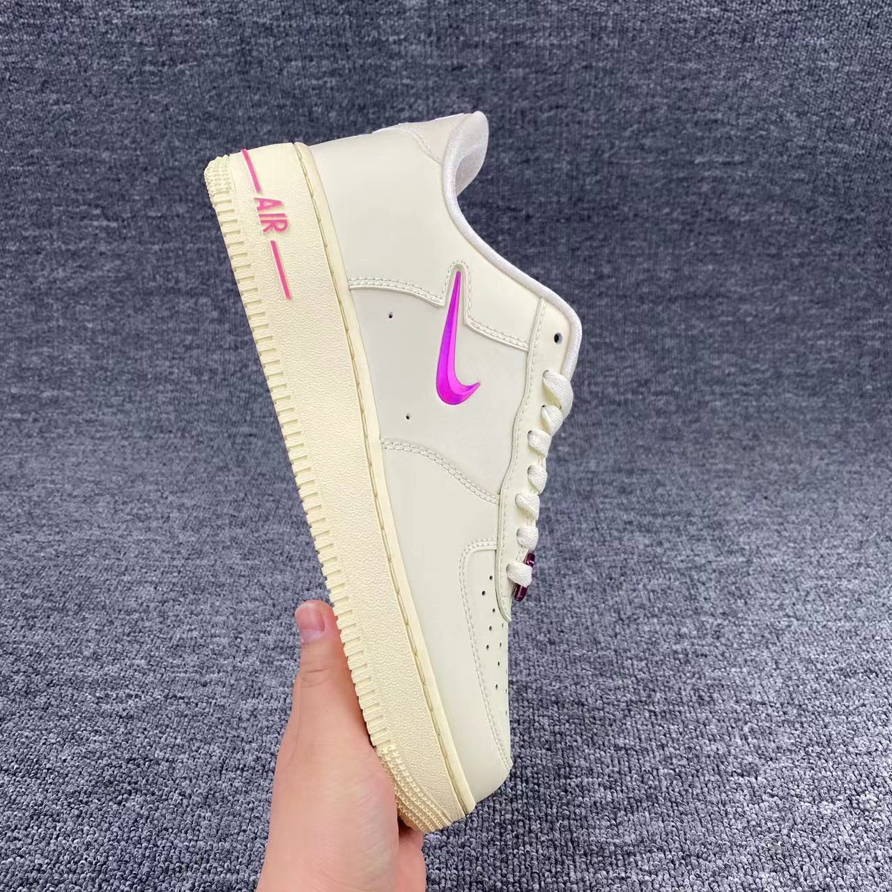nike air force 1 - Gris Rosado