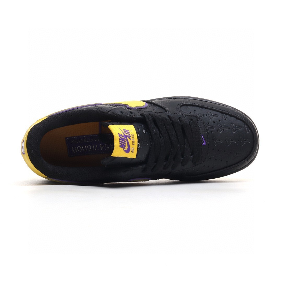 nike air force 1 - Negro Amarillo