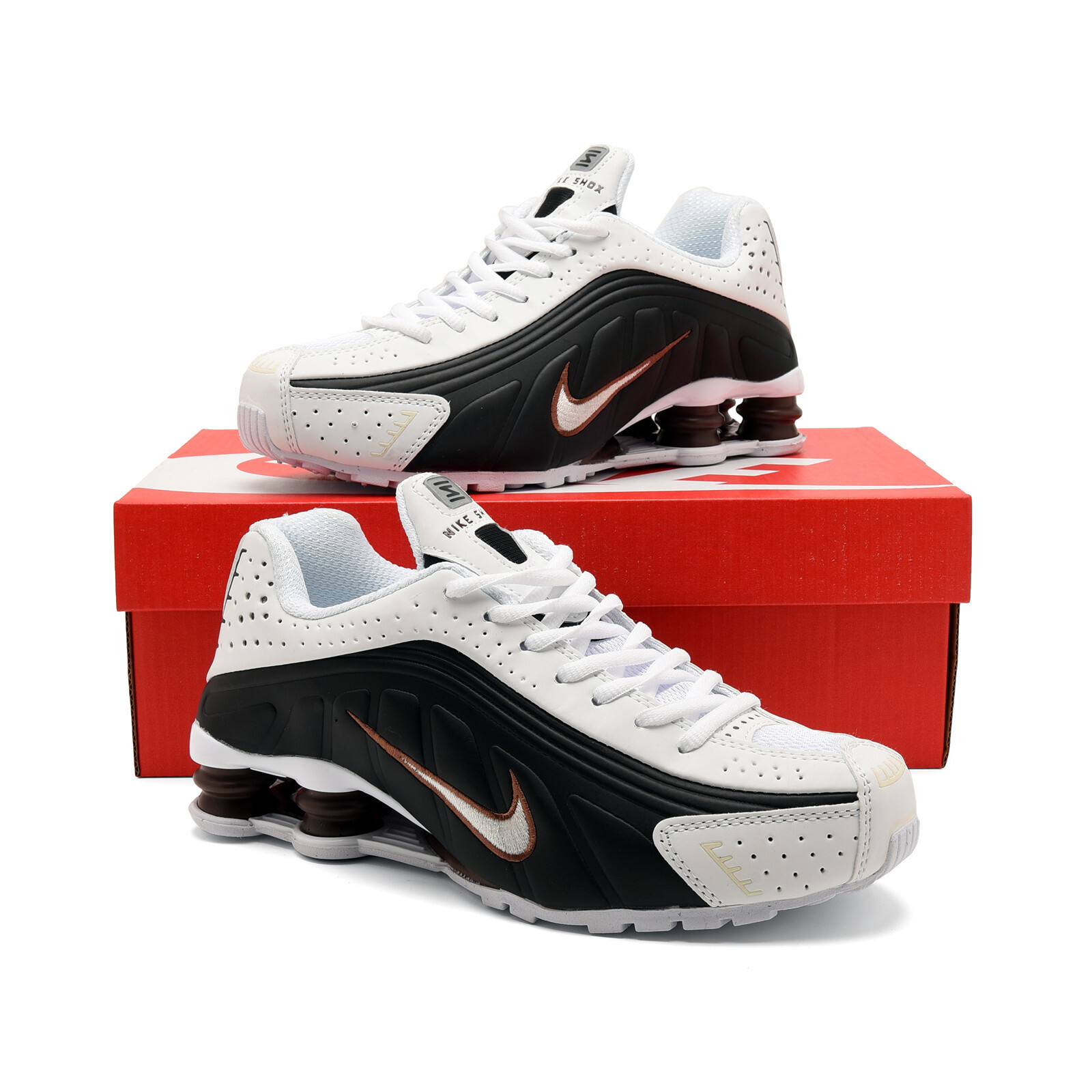nike shox - Blanco Negro
