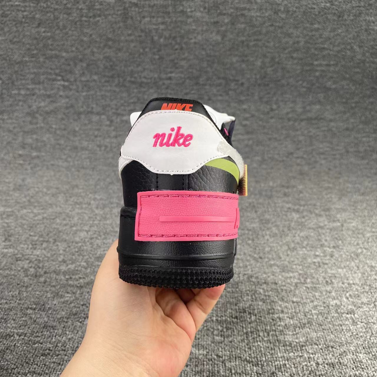 nike air force 1 - Negro Rosado