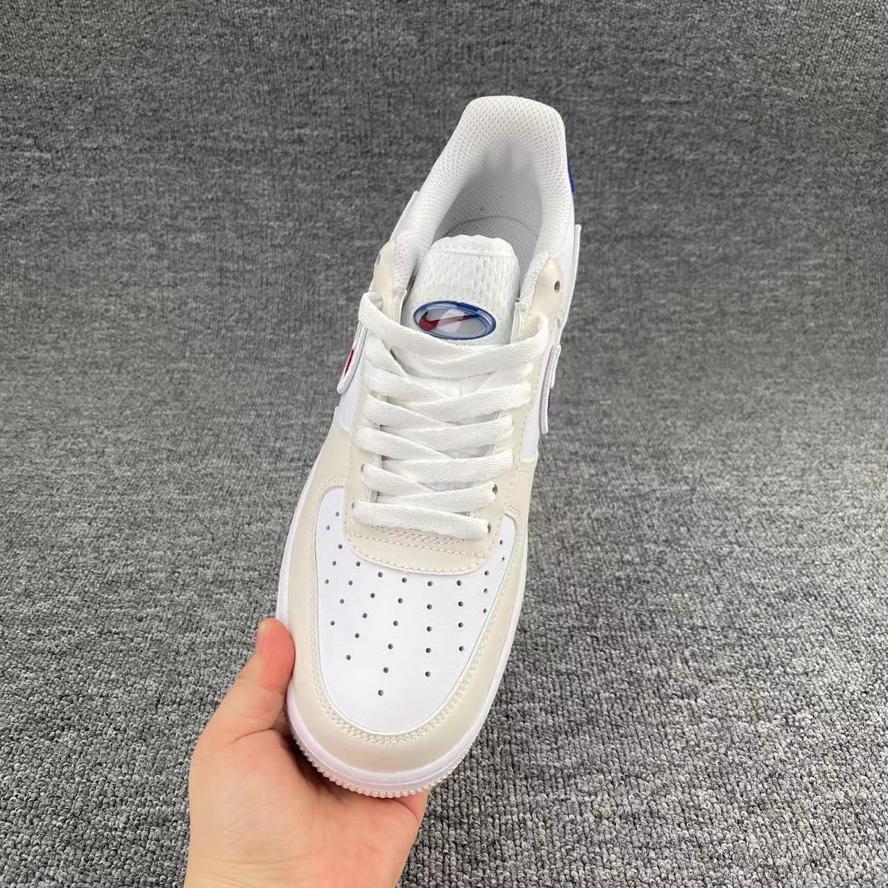 nike air force 1 - Blanco Rojo Azul