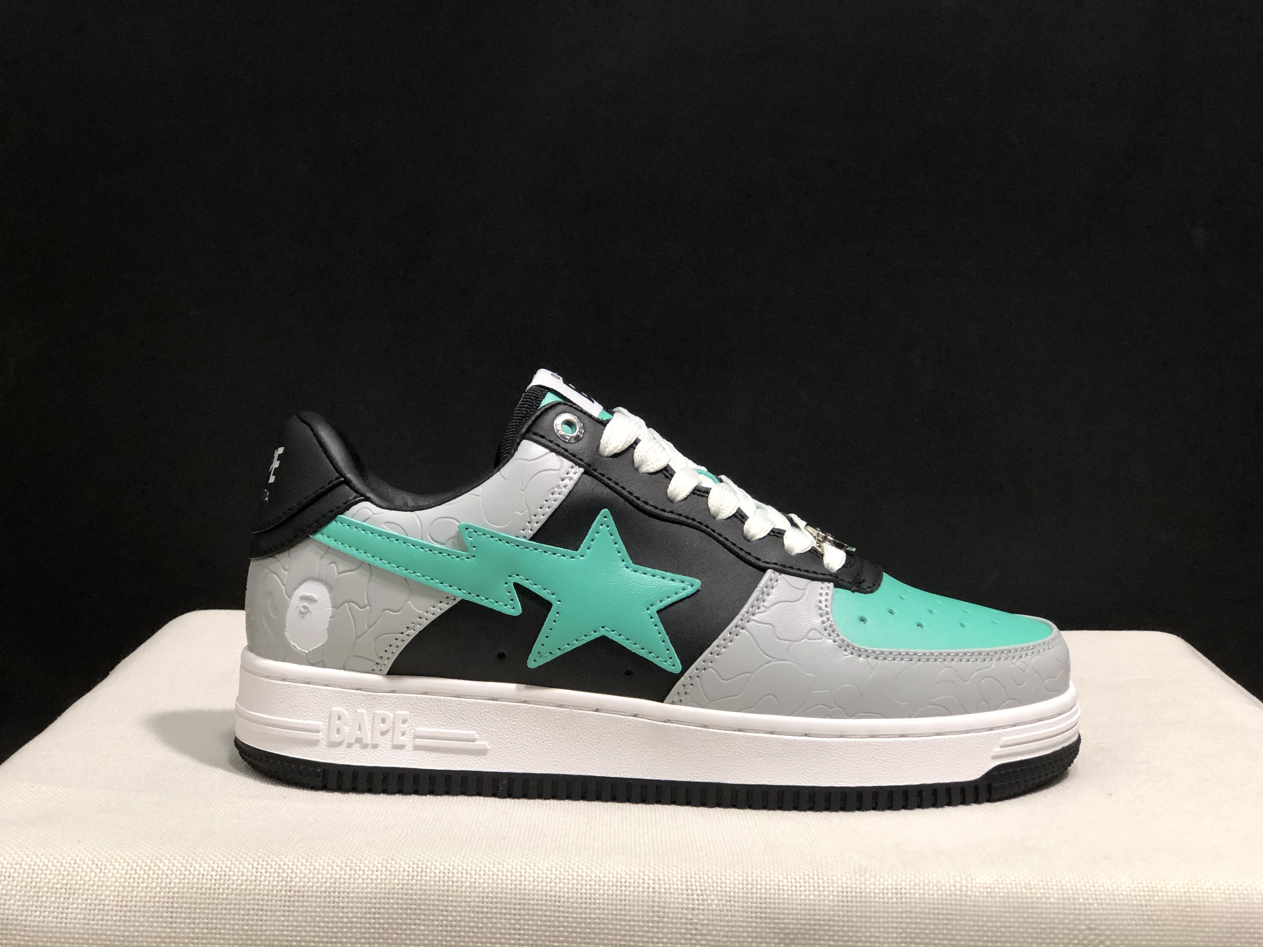 bape sta - Gris Negro Cyan