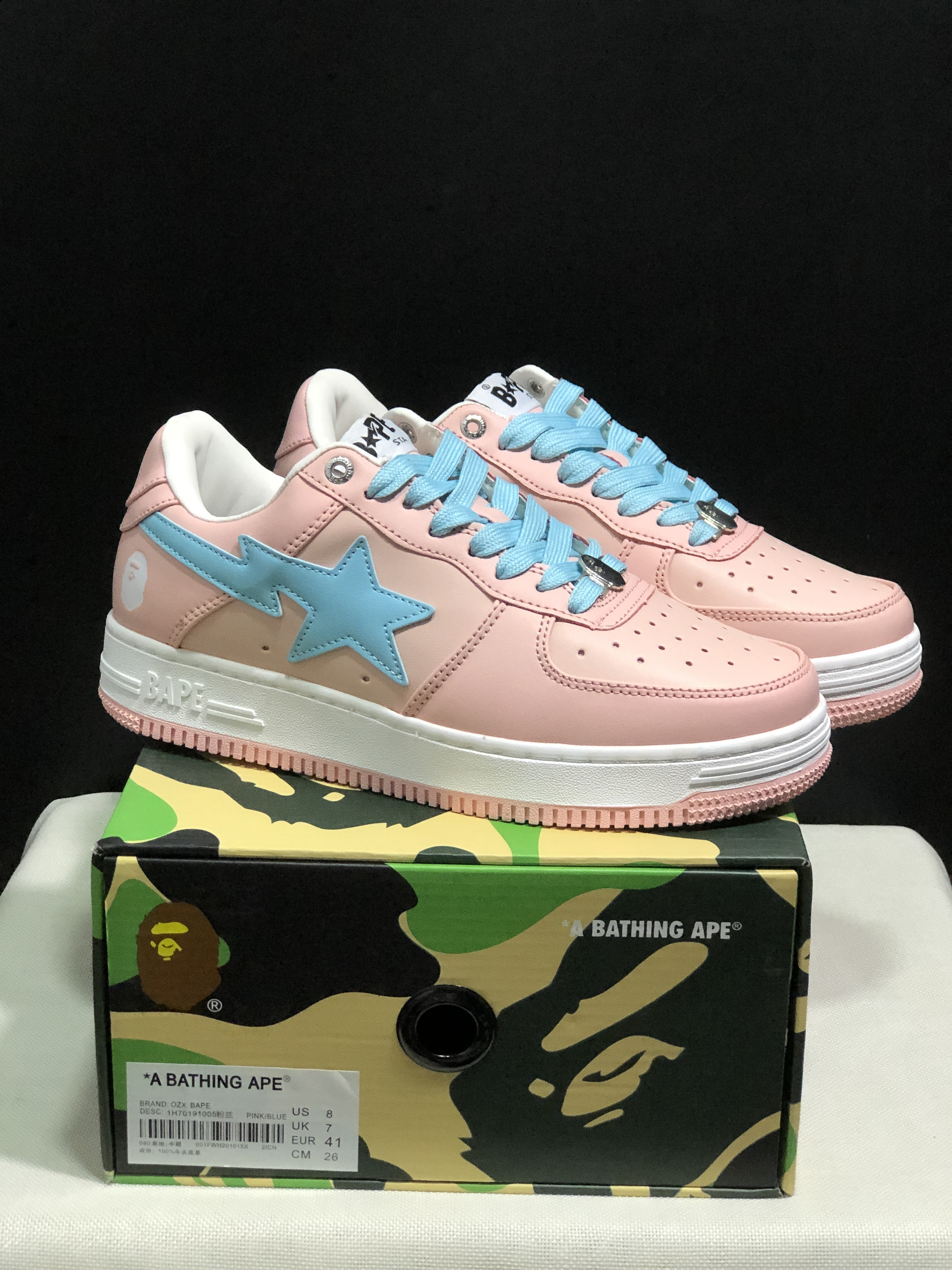 bape sta - Rosado Celeste