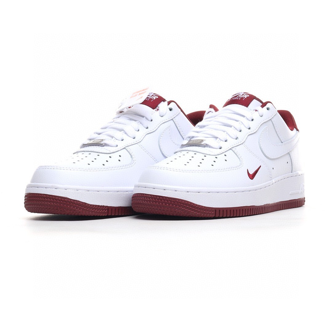 nike air force 1 - Blanco Burdeo
