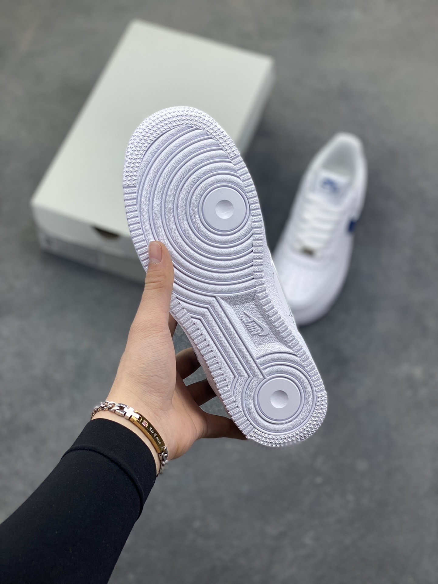 nike air force 1 - Blanco Azul