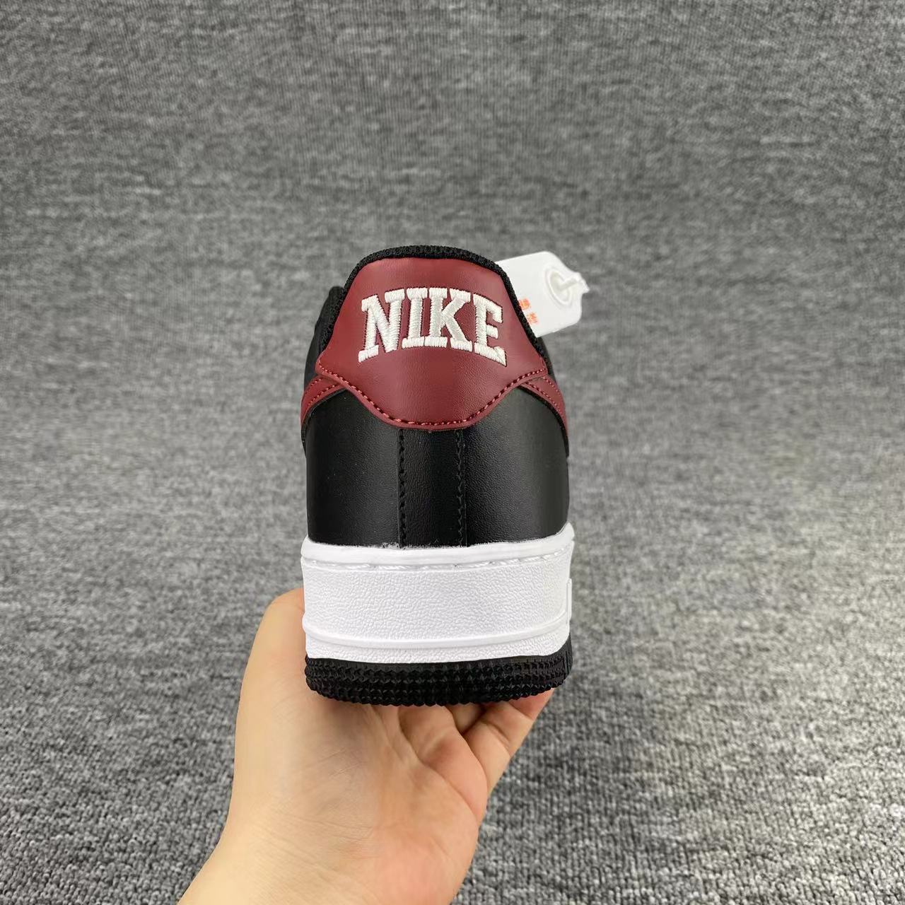 nike air force 1 - Blanco Negro Burdeo