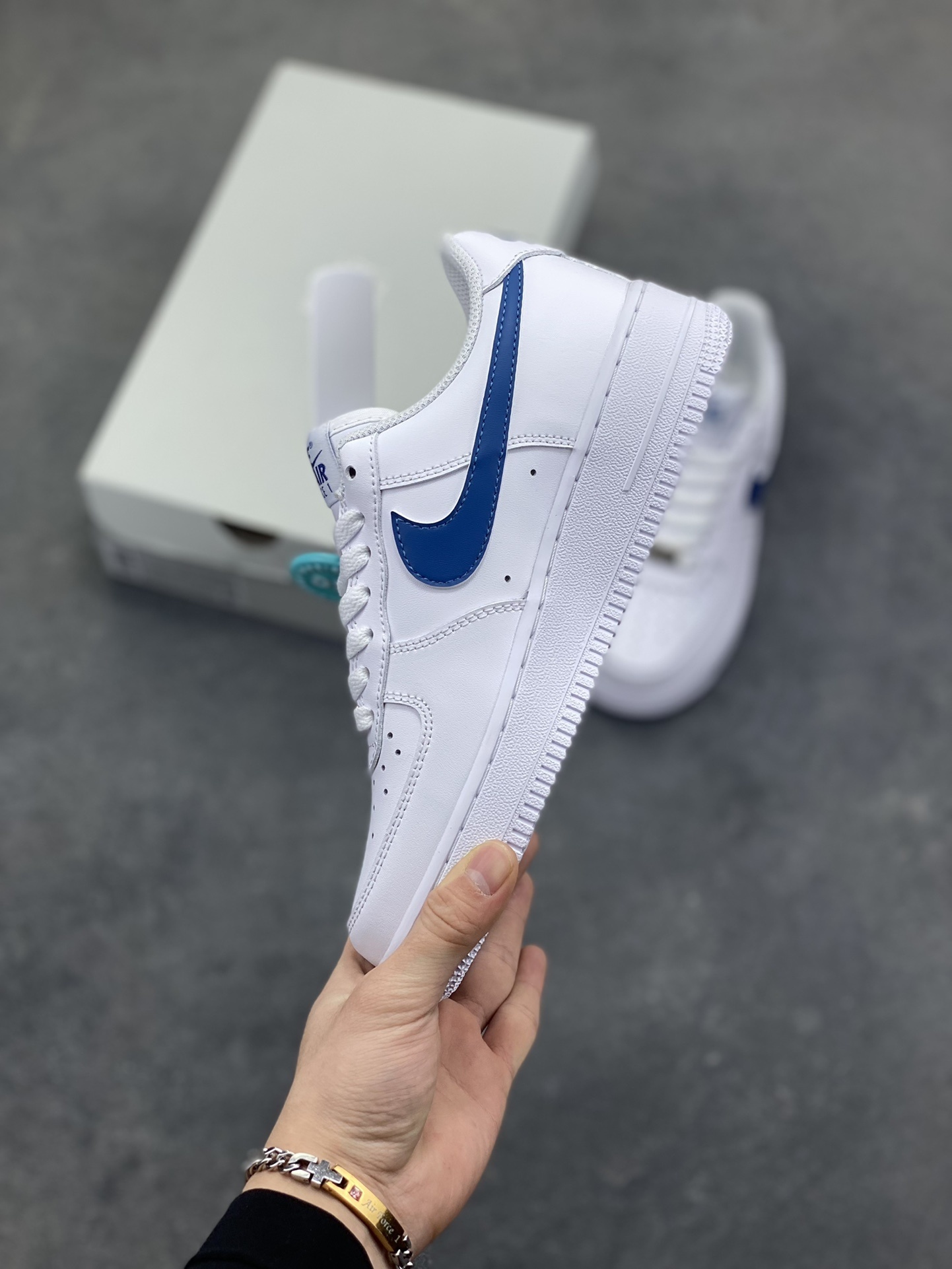nike air force 1 - Blanco Azul