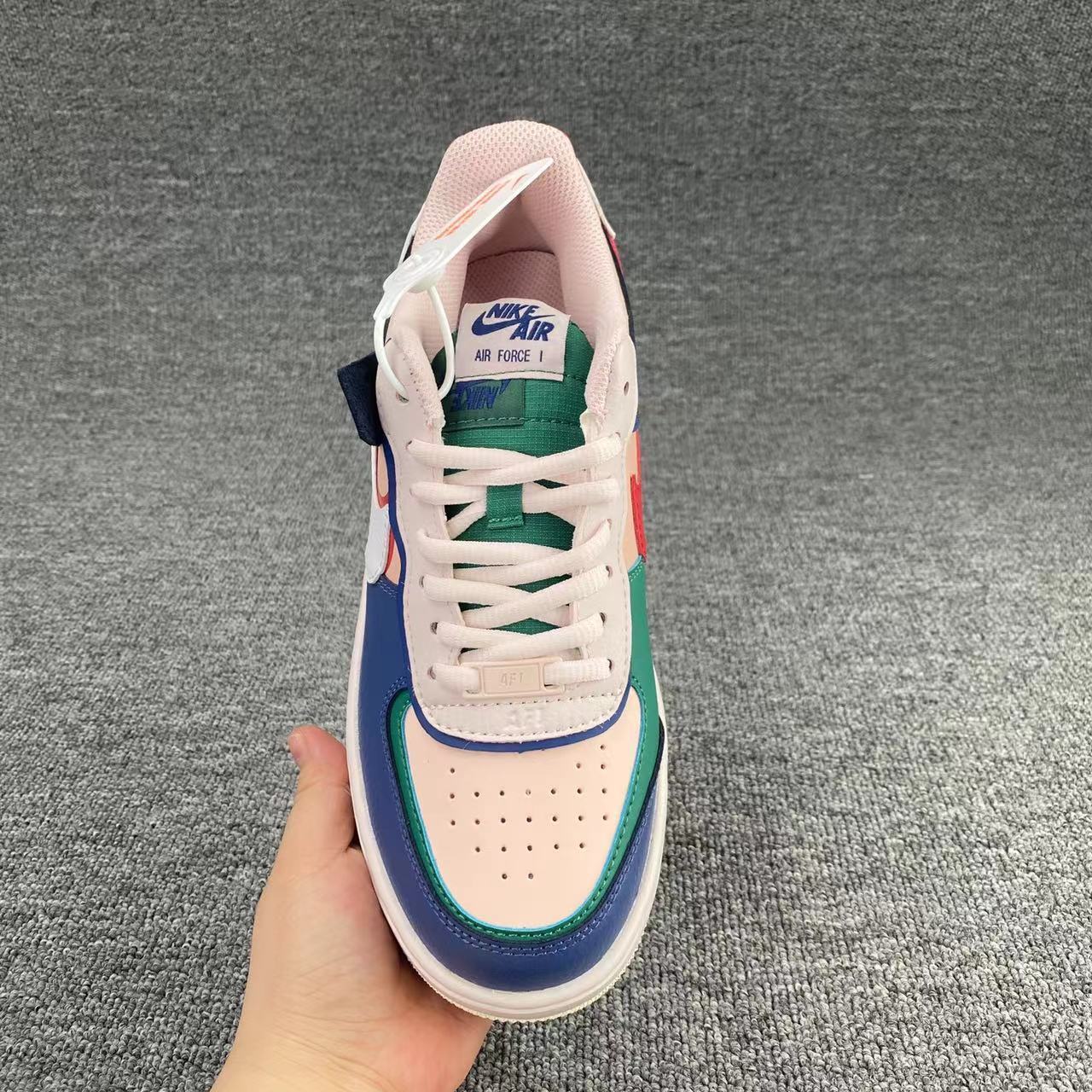 nike air force 1 - Azul Verde