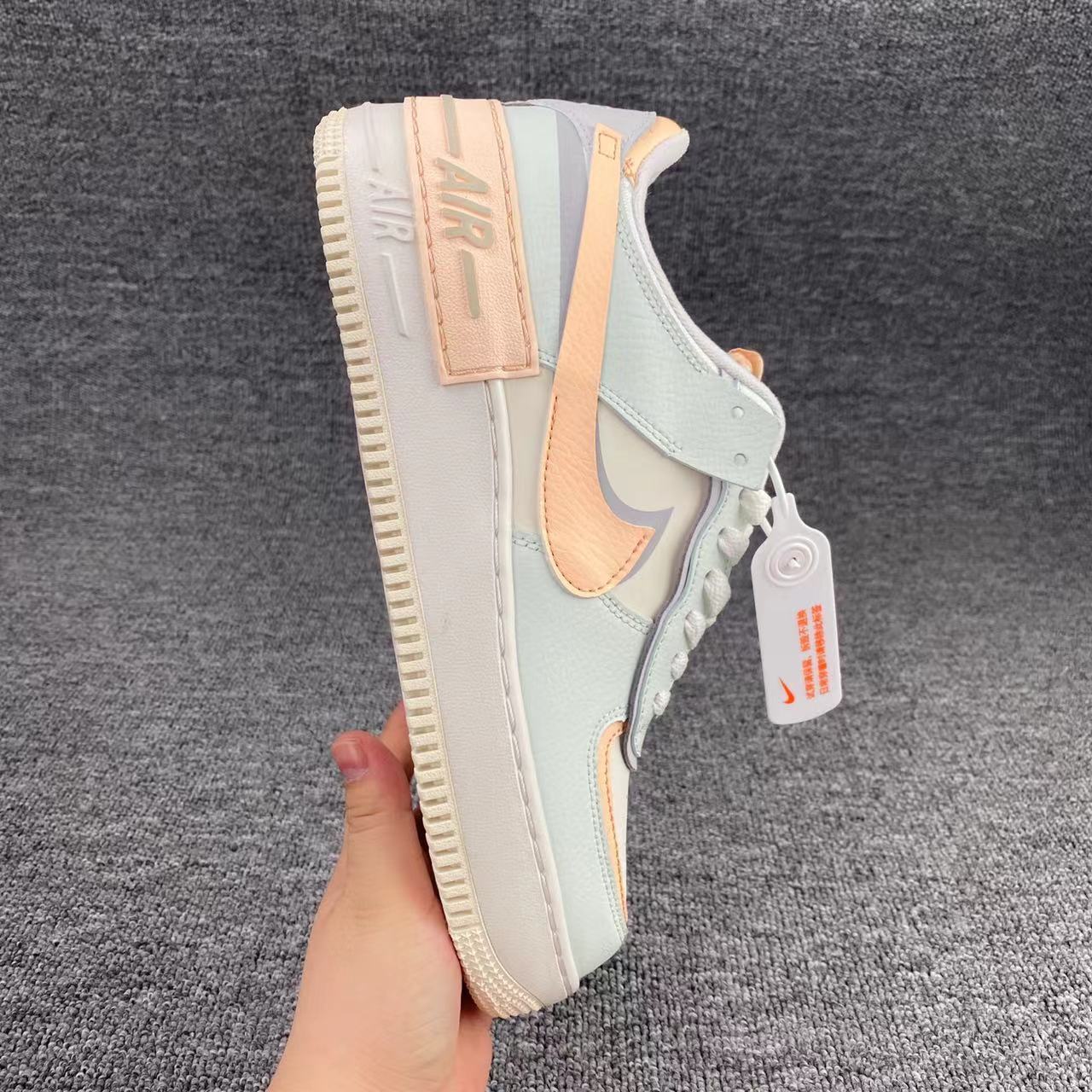 nike air force 1 - Blanco Menta Durazno