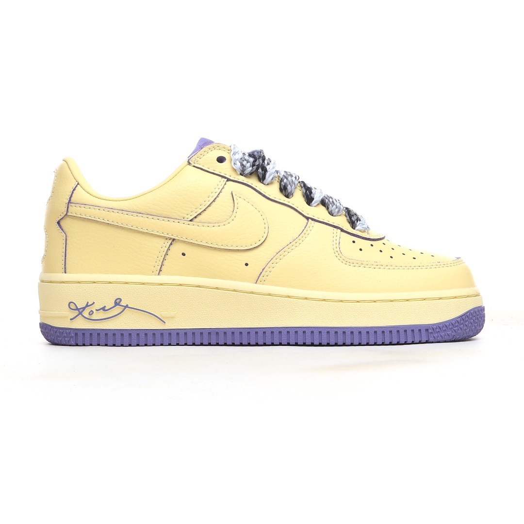 nike air force 1 - Amarillo Morado