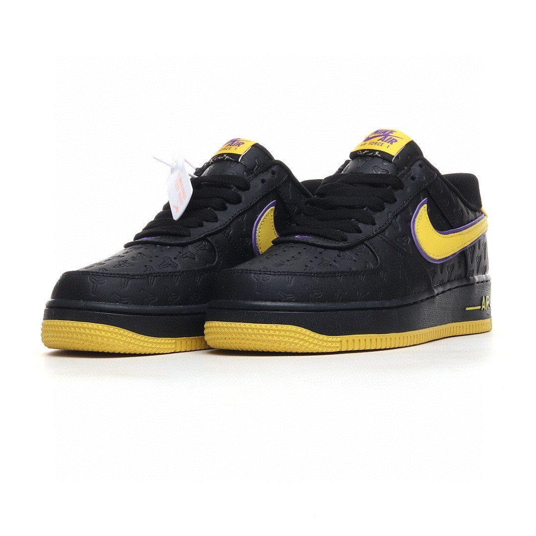 nike air force 1 - Negro Amarillo