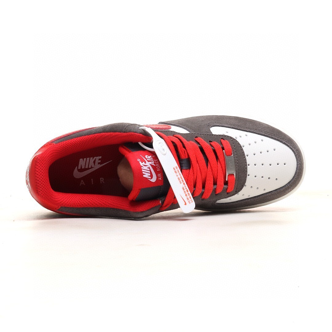nike air force 1 - Gris Rojo Blanco