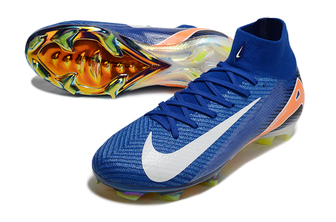 nike mercurial superfly - Azul Blanco Naranjo
