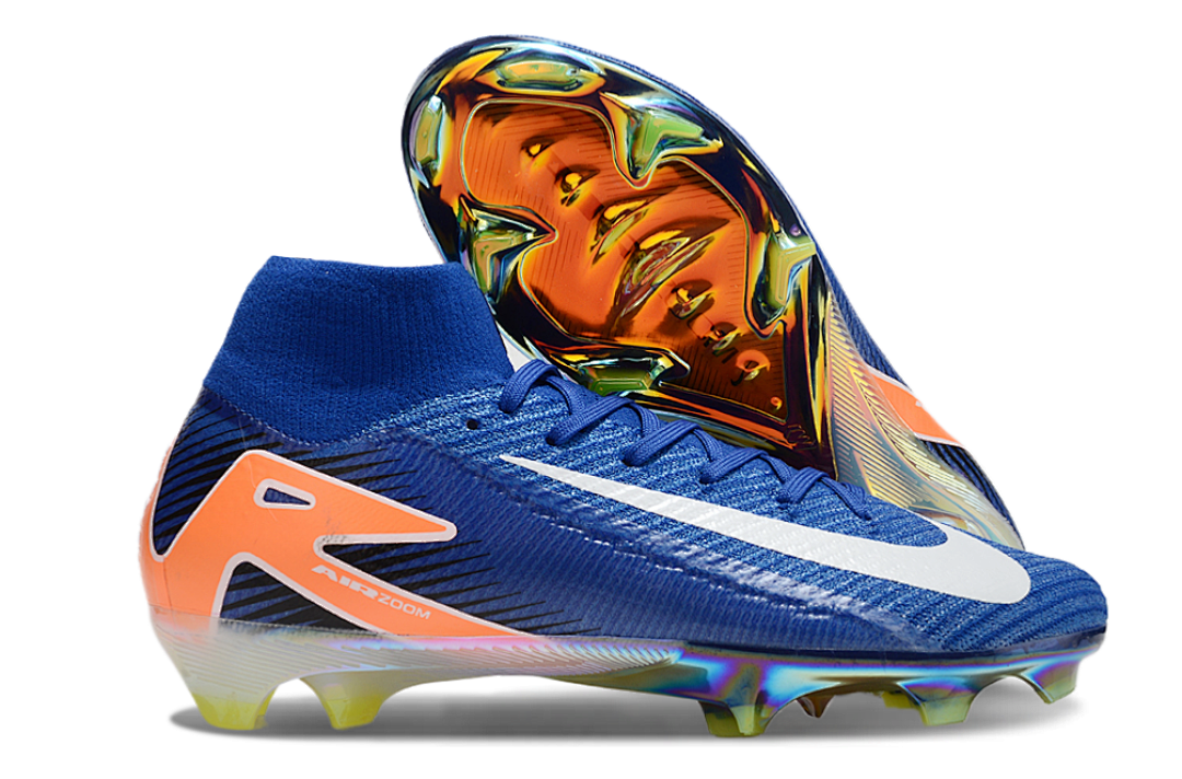 nike mercurial superfly - Azul Blanco Naranjo