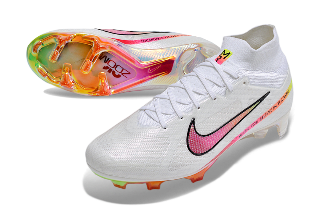 nike mercurial superfly - Blanco Rosado Naranjo Verde Negro