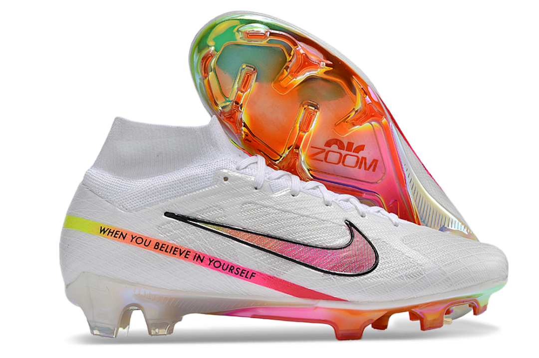 nike mercurial superfly - Blanco Rosado Naranjo Verde Negro