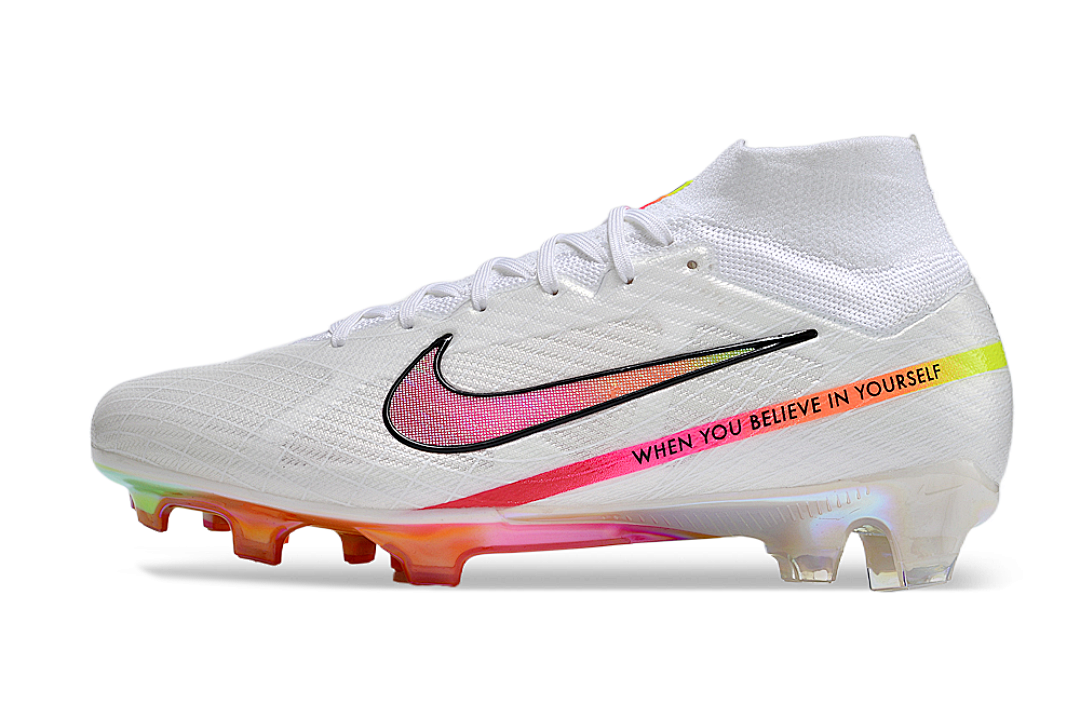 nike mercurial superfly - Blanco Rosado Naranjo Verde Negro