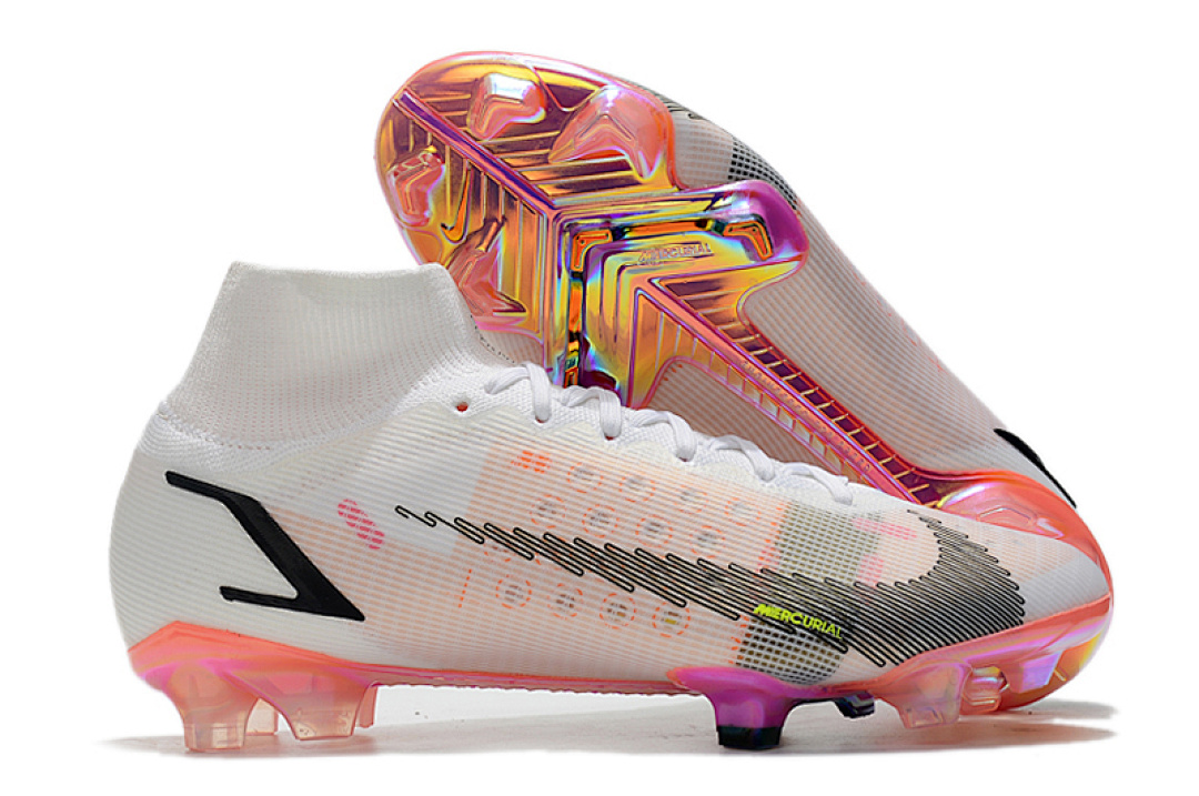nike mercurial superfly - Blanco Rosado Naranjo Verde Negro