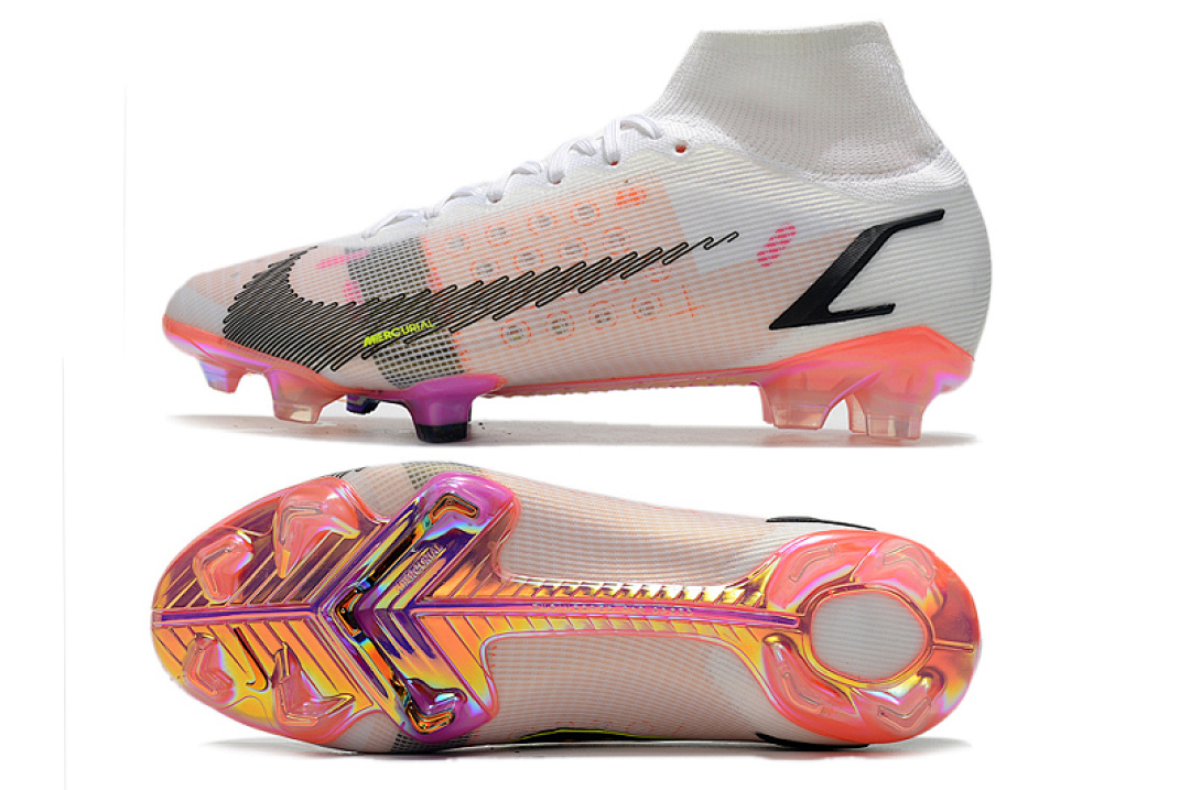 nike mercurial superfly - Blanco Rosado Naranjo Verde Negro