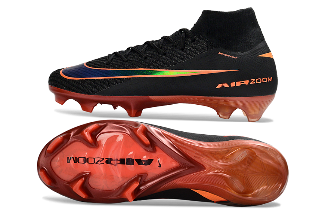 nike mercurial superfly - Negro Naranjo
