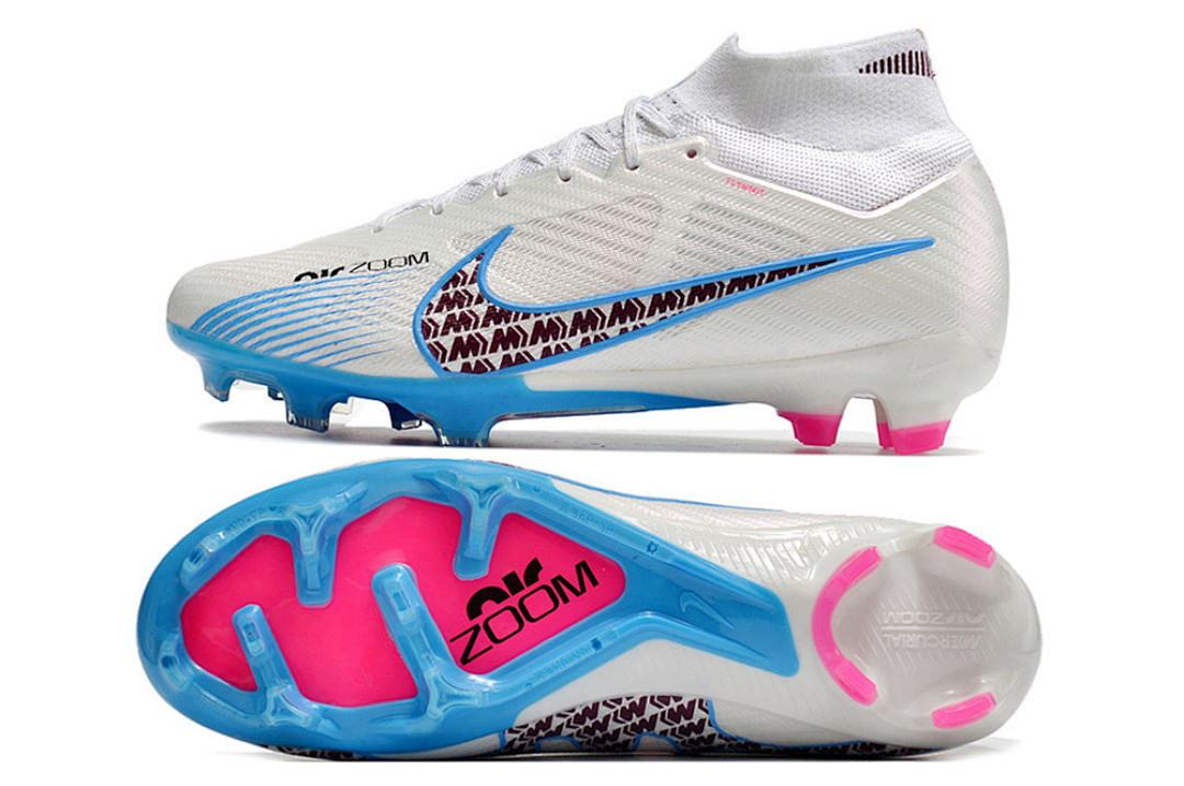 nike mercurial superfly - Blanco Azul Rosado