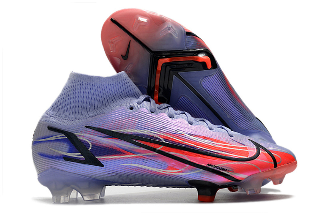 nike mercurial superfly - Gris Morado Rosado Azul