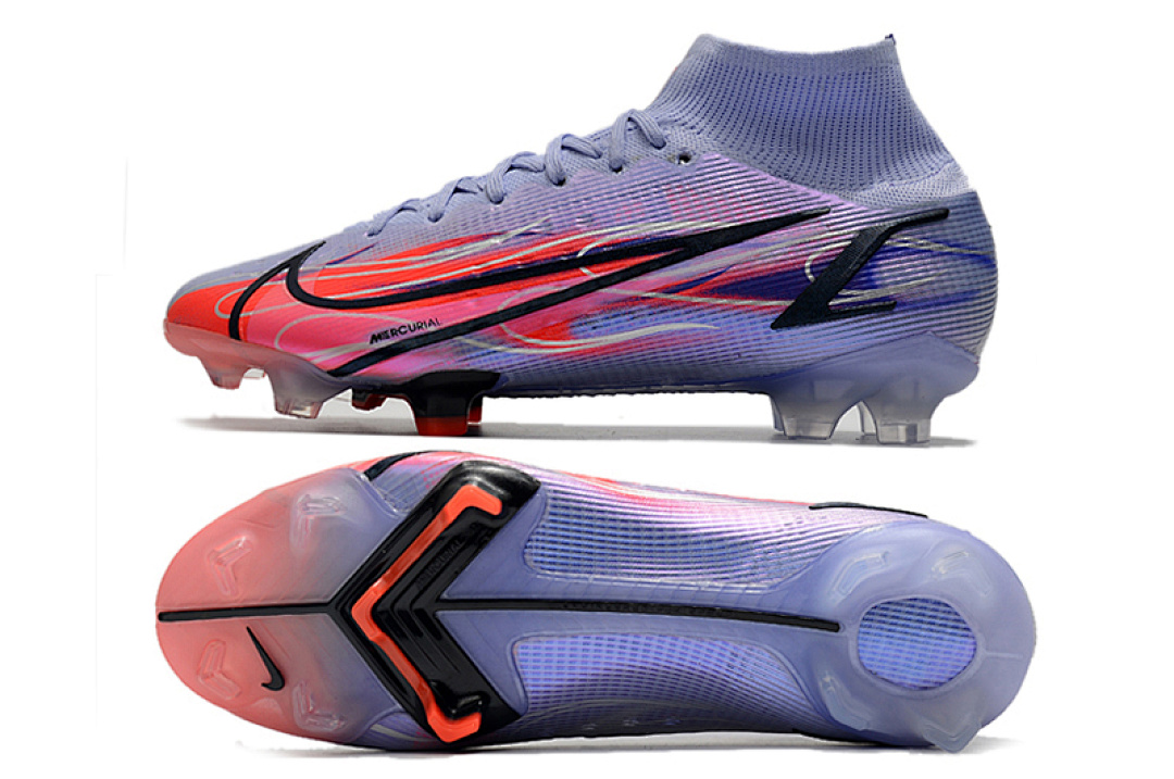 nike mercurial superfly - Gris Morado Rosado Azul