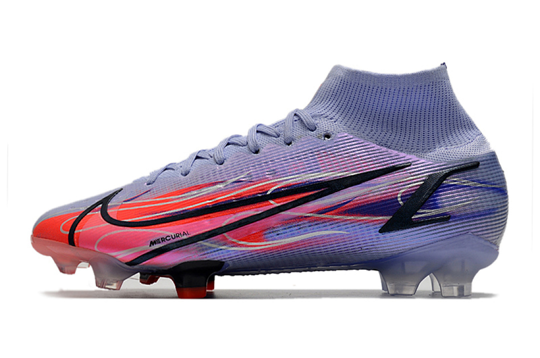 nike mercurial superfly - Gris Morado Rosado Azul