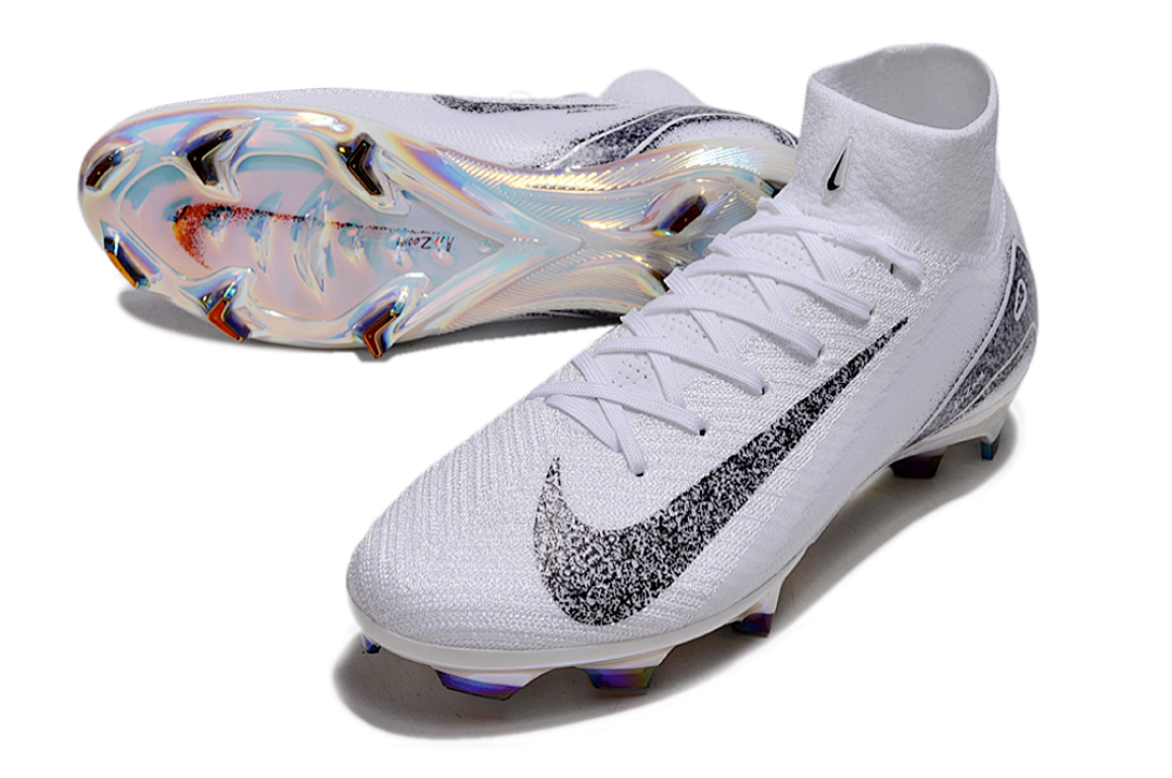 nike mercurial superfly - Blanco Negro Plateado