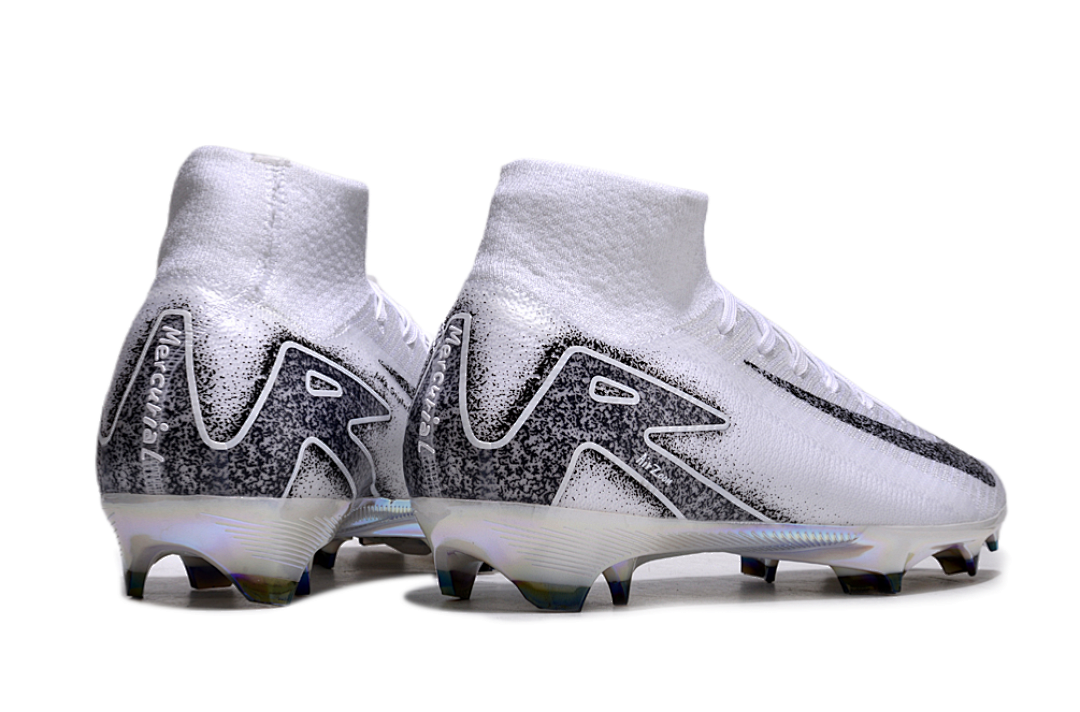 nike mercurial superfly - Blanco Negro Plateado
