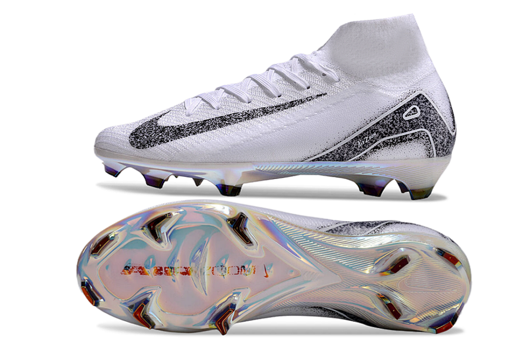 nike mercurial superfly - Blanco Negro Plateado