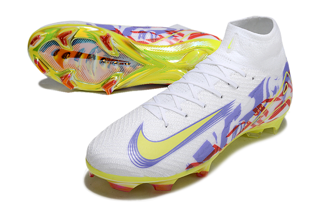 nike mercurial superfly - Blanco Morado Rojo Amarillo