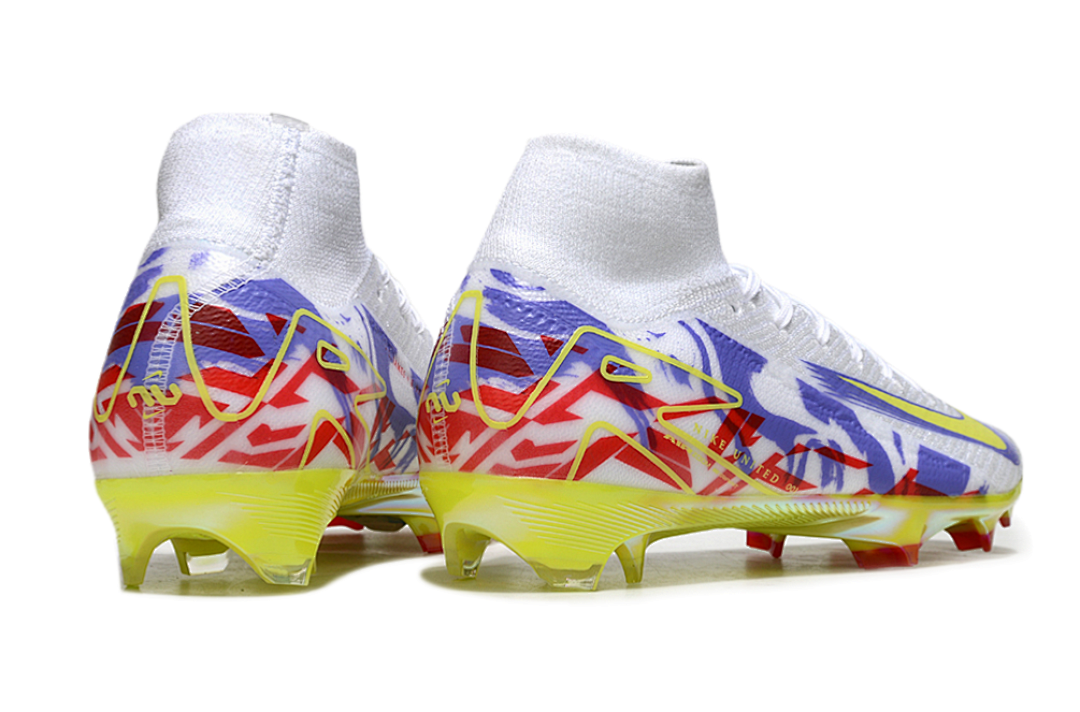 nike mercurial superfly - Blanco Morado Rojo Amarillo
