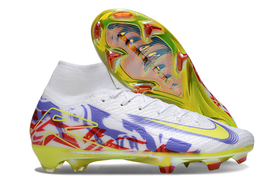 nike mercurial superfly - Blanco Morado Rojo Amarillo