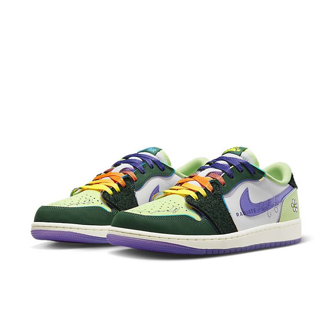 jordan air jordan 1 retro low - Verde Morado