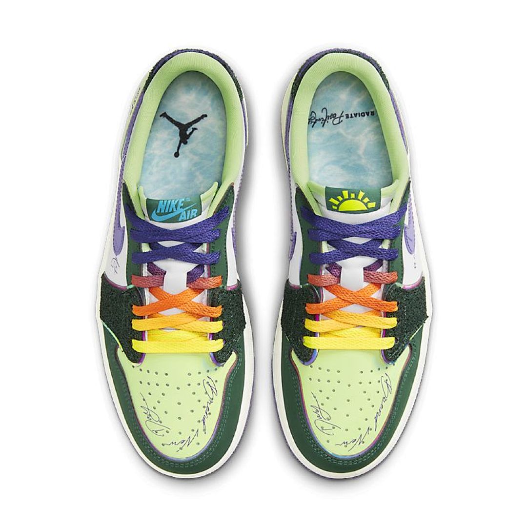 jordan air jordan 1 retro low - Verde Morado