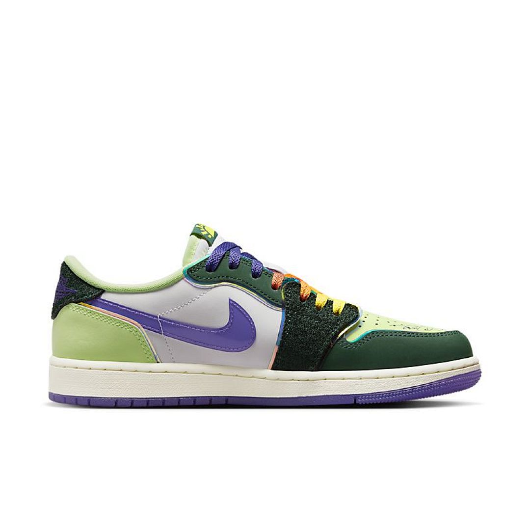 jordan air jordan 1 retro low - Verde Morado