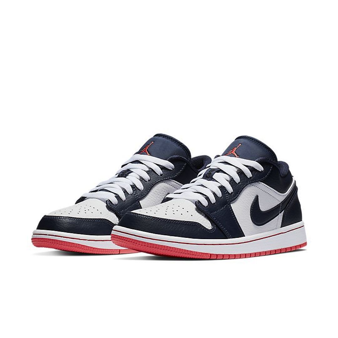 jordan air jordan 1 retro low - Azul Blanco Rojo