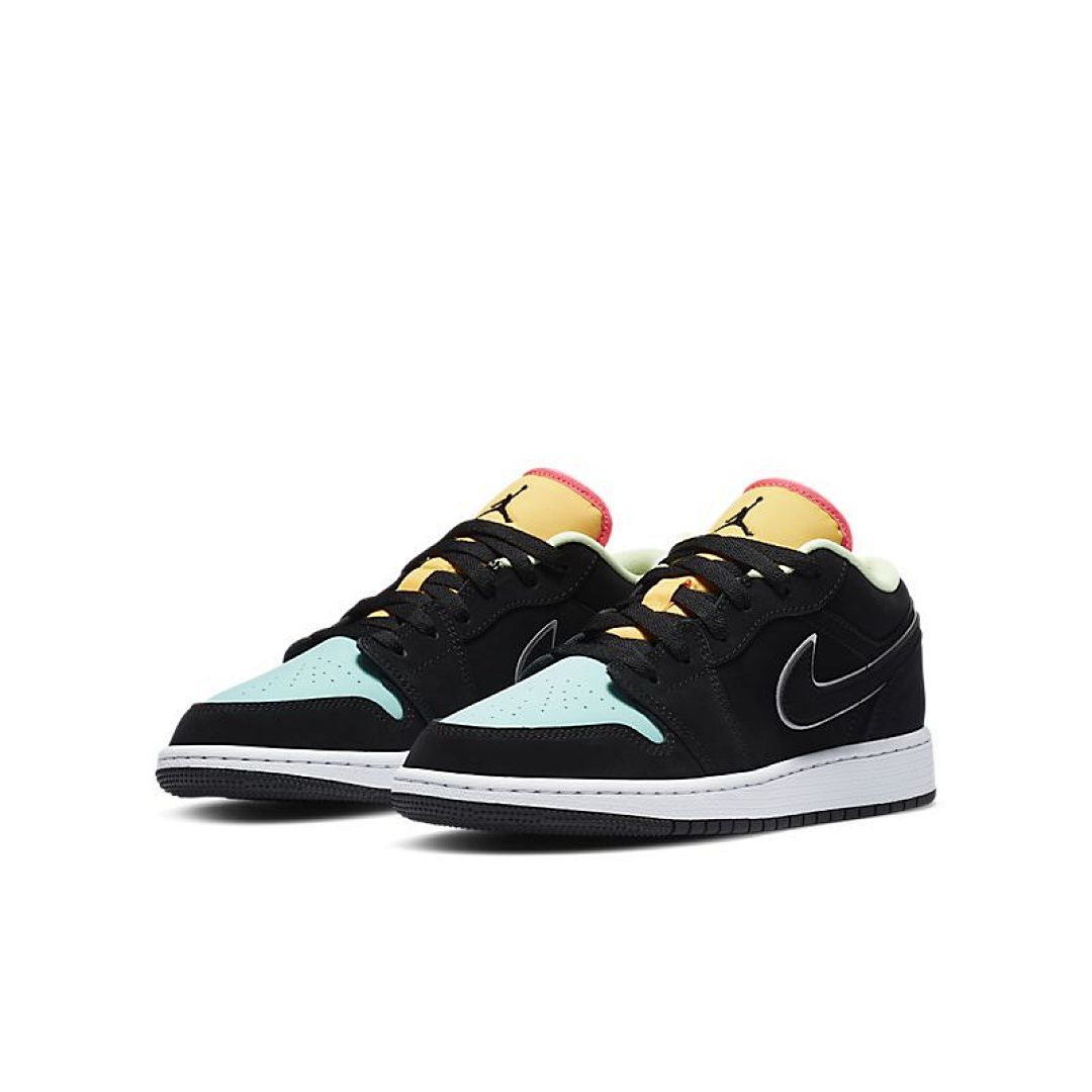 jordan air jordan 1 retro low - Negro Celeste Amarillo