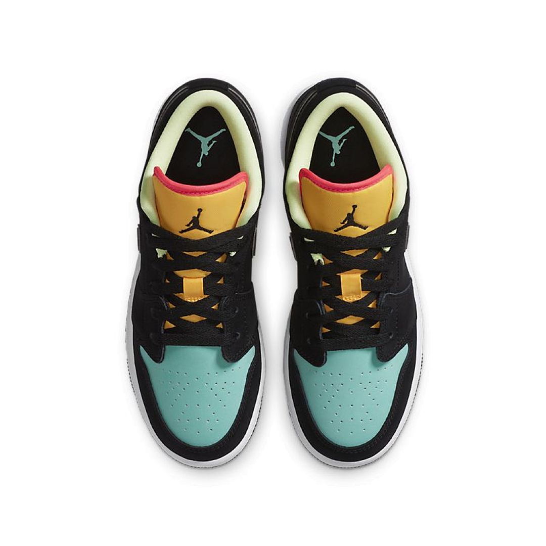 jordan air jordan 1 retro low - Negro Celeste Amarillo